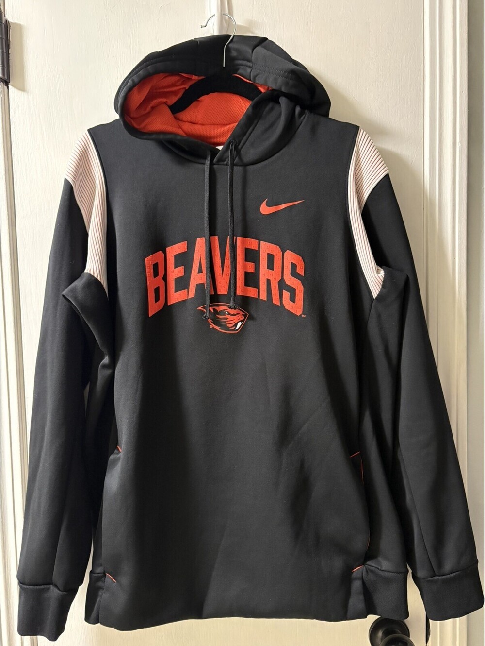 Nike OSU Oregon State Beavers On Field Therma Fit Hoodie Sweatshirt Mens Large